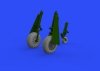 Eduard 648505 P-51D wheels block tread 1/48 EDUARD